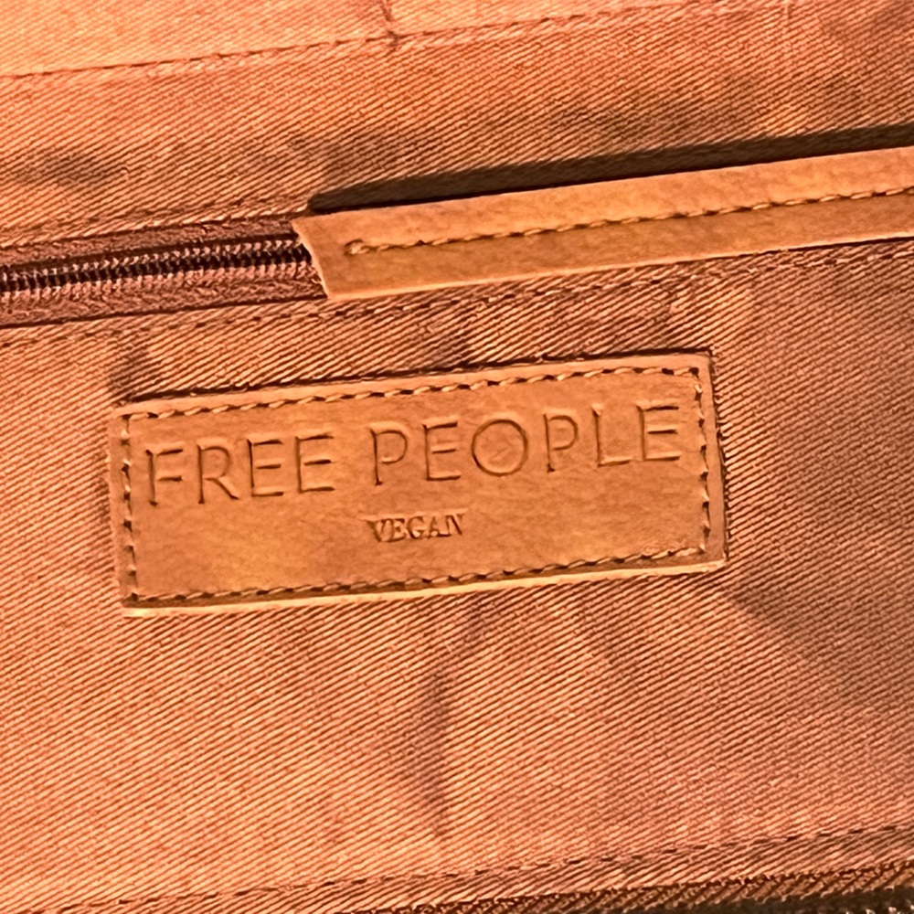 Free People leather clutch